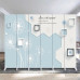 Double Side Light Luxury Room Divider Foldable Mobile Screen