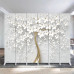 Double Side Light Luxury Room Divider Foldable Mobile Screen