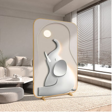 Modern Luxury Living Room Partition Elephant Bedroom Foyer Alloy Screen