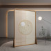 New Chinese Style Screen Round Floral Moon Round Small Screen Small Living Room Bedroom Living Room Dining Room Divider Customization Wood Color New Chinese Style Screen Round Floral Moon Round Small Screen Small Living Room Bedroom Living Room Dining Room Divider Customization Wood Color
