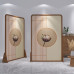New Chinese Style Screen Round Floral Moon Round Small Screen Small Living Room Bedroom Living Room Dining Room Divider Customization Wood Color New Chinese Style Screen Round Floral Moon Round Small Screen Small Living Room Bedroom Living Room Dining Room Divider Customization Wood Color