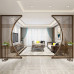 Chinese Style Solid Wood Room Partition Screen Door Modern Home Customized Grilles Small House