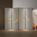 Aluminum Alloy Screen Room Divider Nordic Simple Modern Luxury Folding Mobile Screen