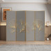 Aluminum Alloy Screen Room Divider Nordic Simple Modern Luxury Folding Mobile Screen