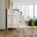 Doublesided Screen Cabinet Cream Entry Hall Decoration Cabinet Living Room Entrance Doublesided Screen Cabinet Cream Entry Hall Decoration Cabinet Living Room Entrance