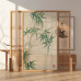 Modern minimalist room divider screen for living room home entryway office wooden mobile seat screen