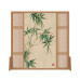 Modern minimalist room divider screen for living room home entryway office wooden mobile seat screen