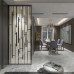 Minimal Luxury Glass Screen Partition Living Room Entrance Narrow Bathroom Half Wall Partition