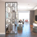 Minimal Luxury Glass Screen Partition Living Room Entrance Narrow Bathroom Half Wall Partition
