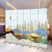 Chinese Household Divider Screen Office Living Room Foldable Mobile Modern Simple Luxury Bedroom Cover Simple Folding Screen