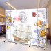 Chinese Household Divider Screen Office Living Room Foldable Mobile Modern Simple Luxury Bedroom Cover Simple Folding Screen