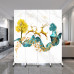 Modern Simple Folding Screen Divider for Salon Living Room Bedroom