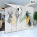 Modern Folding Screen Partition Of Animals And More Modern Folding Screen Partition Of Animals And More