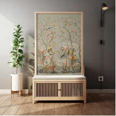 Scandinavian Room Divider Living Room Fabric Simple Modern Stylish Bedroom Screen Home American Entryway Shoe Cabinet
