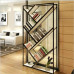 Creative Iron Solid Wood Bookshelves Screens Partition Storage Racks