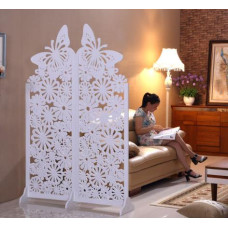 Screen Partition Hollow Mobile Carved Folding Screen