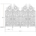 Screen Partition Hollow Mobile Carved Folding Screen