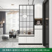 Integrated Hallway Cabinet Modern Simple Iron Glass Living Room Screen Partition Cabinet