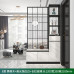 Integrated Hallway Cabinet Modern Simple Iron Glass Living Room Screen Partition Cabinet