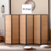 Chinese Bamboo Screen Partition Wall Living Room Folding Mobile Barrier Bedroom Modern Minimalist Home Office