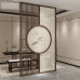 Chinese Wooden Screen Partition Entrance Block Living Room Separate Hotel Restaurant Circular Grille Lattice Filigree Screen