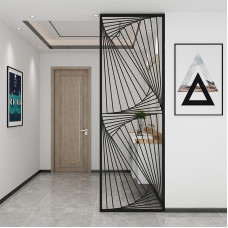 Nordic Iron Art Screen Foyer Dining Room Washstand Luxury Hollow Partition Wall