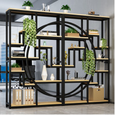 Iron Art Screen Partition Decoration Office Plant Holder Living Room Display Rack Antiquarian Book Rack Utensil Holder