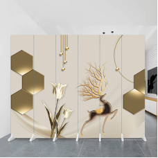 Modern Nordic Minimalist Luxury Screen Wall Room Folding Mobile Bedroom Office Shield Home Double Sided