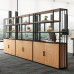 Industrial Decorative Iron Partition Office Shelves Rack Floor Screen Cabinet Living Room Corridor Flower Stand Bookshelf Industrial Decorative Iron Partition Office Shelves Rack Floor Screen Cabinet Living Room Corridor Flower Stand Bookshelf