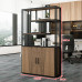 Industrial Decorative Iron Partition Office Shelves Rack Floor Screen Cabinet Living Room Corridor Flower Stand Bookshelf Industrial Decorative Iron Partition Office Shelves Rack Floor Screen Cabinet Living Room Corridor Flower Stand Bookshelf