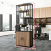 Industrial Decorative Iron Partition Office Shelves Rack Floor Screen Cabinet Living Room Corridor Flower Stand Bookshelf Industrial Decorative Iron Partition Office Shelves Rack Floor Screen Cabinet Living Room Corridor Flower Stand Bookshelf