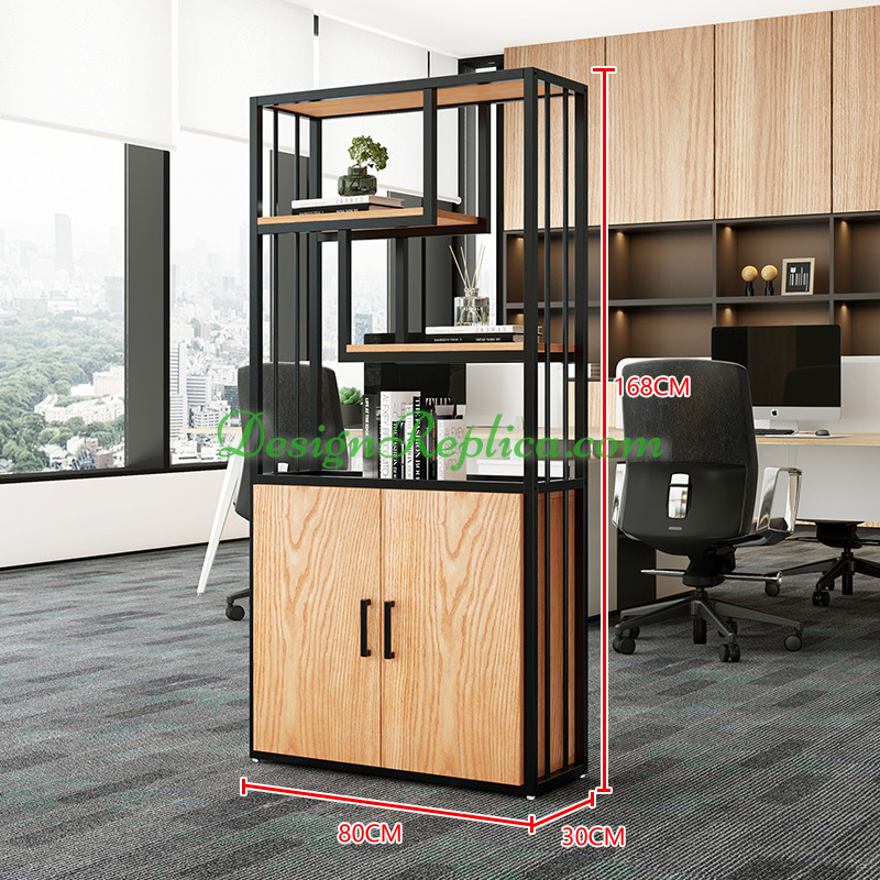 Industrial Decorative Iron Partition Office Shelves Rack Floor Screen ...