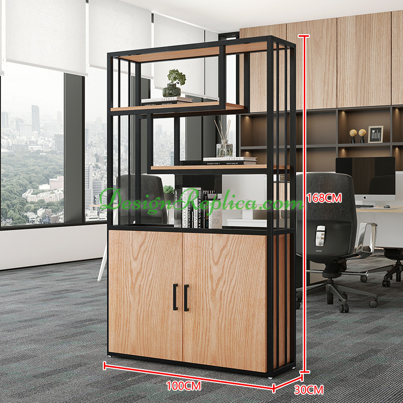Industrial Decorative Iron Partition Office Shelves Rack Floor Screen ...