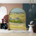 Modern Minimalist Van Gogh Entry Screen Living Room Nordic Wood Art Customize