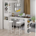 Modern Simple Home Bar Cabinet Separator Cabinet Dining Table for Living Room Balcony High Table