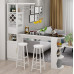 Modern Simple Home Bar Cabinet Separator Cabinet Dining Table for Living Room Balcony High Table