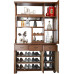 Double sided solid wood wine cabinet entryway hall cabinet screen Double sided solid wood wine cabinet entryway hall cabinet screen