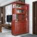 Double sided solid wood wine cabinet entryway hall cabinet screen Double sided solid wood wine cabinet entryway hall cabinet screen