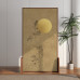Modern Chinese Screens Divider for Living Room Entrance Bedroom Hotel Tea Room Wooden Seats Moveable Bamboo Modern Chinese Screens Divider for Living Room Entrance Bedroom Hotel Tea Room Wooden Seats Moveable Bamboo