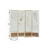 Modern Chinese Wooden Folding Mobile Screen Partition for Living Room Bedroom Office Hotel