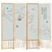 Modern Chinese Wooden Folding Mobile Screen Partition for Living Room Bedroom Office Hotel