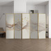Aluminum Alloy Screen Partition Living Room Modern Simple Luxury Hotel Decoration Folding Screen Mobile
