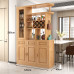Solid Wood Hall Cabinet Wine Cabinet Modern Chinese Living Room Entrance Cabinet Shoe Cabinet Partition Solid Wood Hall Cabinet Wine Cabinet Modern Chinese Living Room Entrance Cabinet Shoe Cabinet Partition