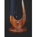 Solid Wood Floor Coat Rack Luxury Elegant Ebony Wood Hanging Coat Rack Living Room Bedroom Art Coat Rack