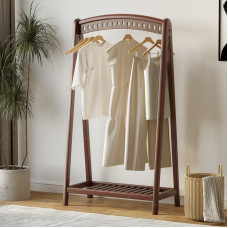 Wooden Floor Wardrobe Rack