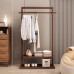 Wooden Free Standing Closet Rack Bedroom Living Room Modern Chinese Style