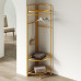 Iron Simple Home Bedroom Corner Hanging Clothes Rack Living Room Floor Wall Corner Coat Hat Rack Corner Storage Artifact