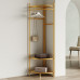 Iron Simple Home Bedroom Corner Hanging Clothes Rack Living Room Floor Wall Corner Coat Hat Rack Corner Storage Artifact