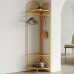Iron Simple Home Bedroom Corner Hanging Clothes Rack Living Room Floor Wall Corner Coat Hat Rack Corner Storage Artifact