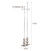 Nordic Stainless Steel Coat Hanger for Bedroom Living Room Storage